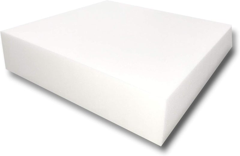 FoamTouch Upholstery Foam Cushion High Density 3" Height x 18" Width x 18" Length Made in USA - Image 1